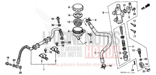 FREIN ARRIERE MAITRE-CYLINDRE CB600FY de 2000